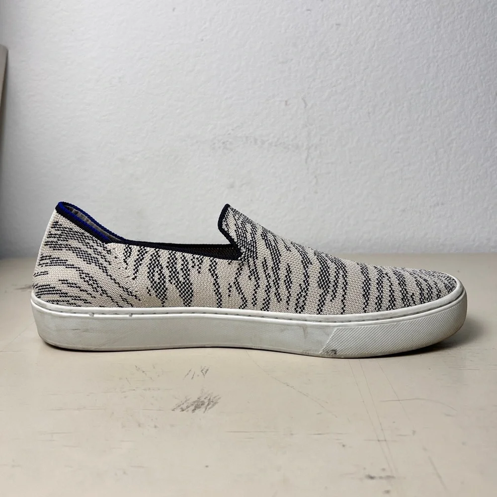 Rothy’s The Sneaker‎ Maritime Tiger Blue Ivory Retired Women’s 10.5